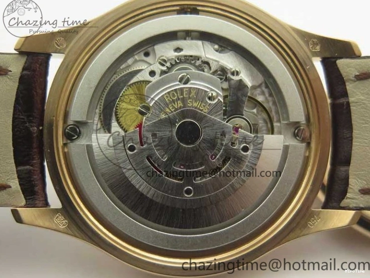 MiroTime 0123 Cellini Time 50509 RG MKF Best Edition White Dial Sticks Marker on Brown Leather Strap A3132 V SoftTouch 3405